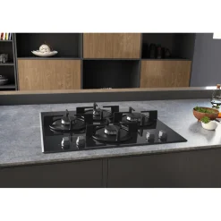 Piano cottura 4 Fuochi a Gas Hotpoint HAGD61S/MR