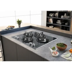 Piano cottura 4 Fuochi a Gas Hotpoint HAGD61S/MR