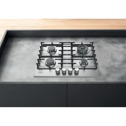 Piano cottura 4 Fuochi a Gas Hotpoint PPH60GD/IX
