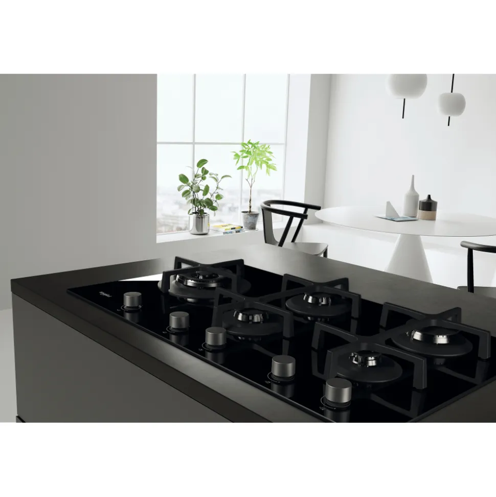 Piano cottura 5 fuochi a Gas Whirlpool GOA9523NB