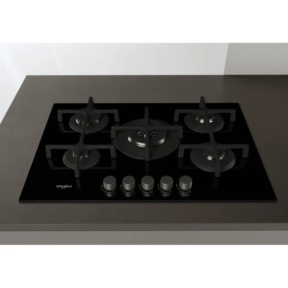 Piano cottura 5 fuochi a Gas Whirlpool GOA7523/WH