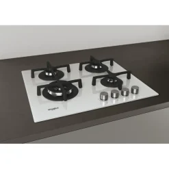 Piano cottura 4 fuochi a Gas Whirlpool GOA6423/WH