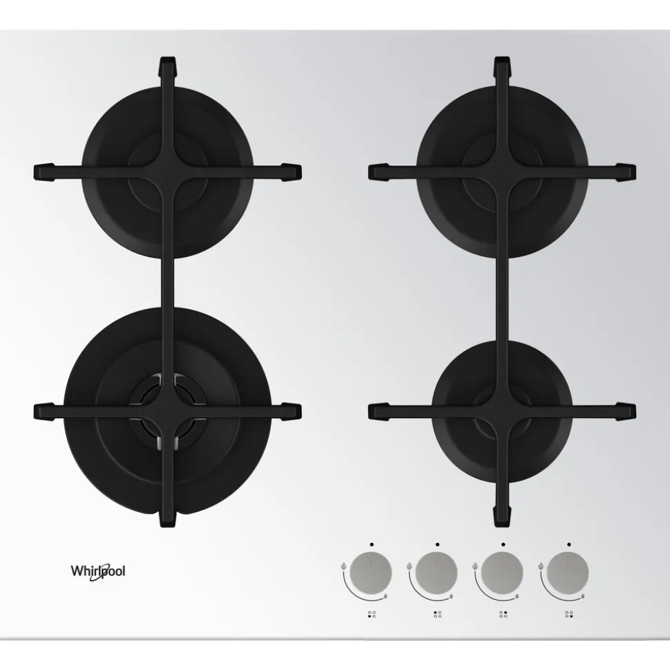Piano cottura 4 fuochi a Gas Whirlpool GOA6423/WH