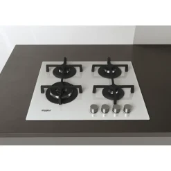 Piano cottura 4 fuochi a Gas Whirlpool GOA6423/WH