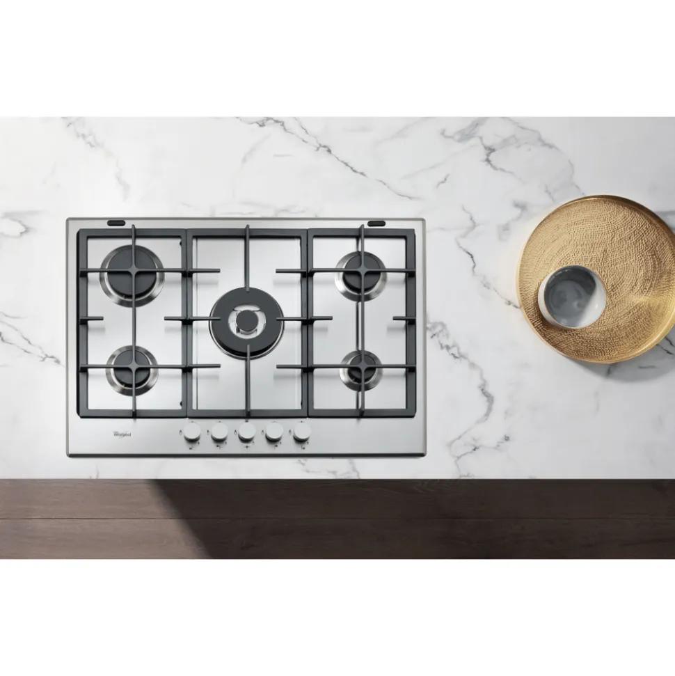 Piano cottura 5 fuochi a Gas Whirlpool GMA7522/IX