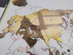 Planisfero da parete in tre misure - Londra