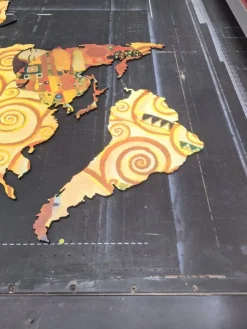 Planisfero da parete in tre misure albero della vita