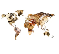 Planisfero da parete in tre misure orologi vintage