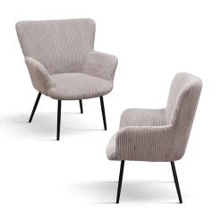 Poltrona imbottita in velluto Bloom disponibile in 4 colori