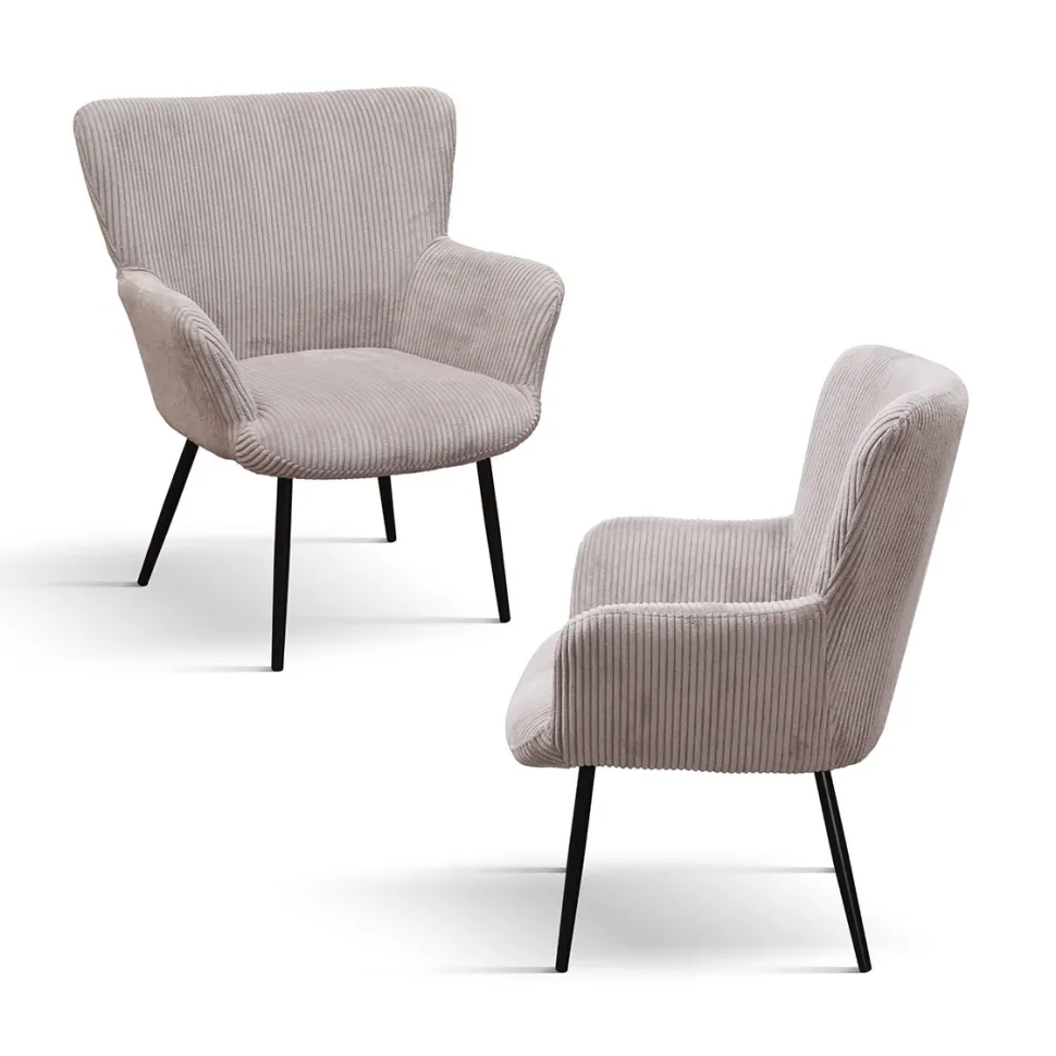 Poltrona imbottita in velluto Bloom disponibile in 4 colori