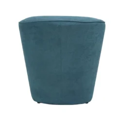 Poltrona imbottita Vanessa Turquoise Sky in tessuto antimacchia Azzurro Turchese