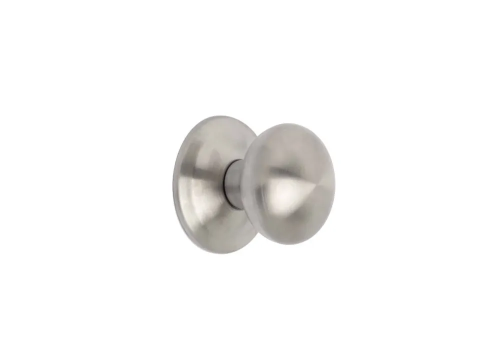Pomello rotondo per porte esterne di ingresso Modello Bowler in Acciaio inox