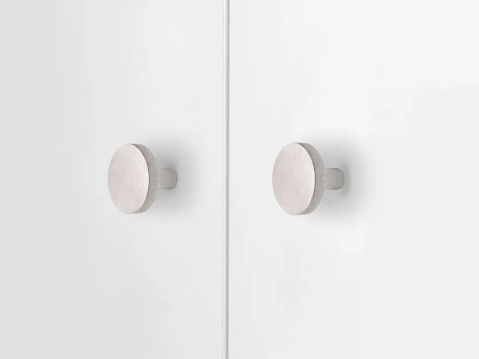 Pomolo per mobili in alluminio Uppsala diametro 30mm disponibile in 3 colori