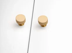 Pomolo per mobili in alluminio Argos diametro 30mm disponibile in 2 colori