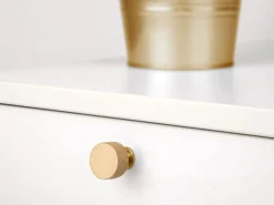 Pomolo per mobili in alluminio Argos diametro 30mm disponibile in 2 colori