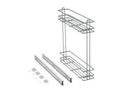 Portabottiglie estraibile con due cestelli SupraMax