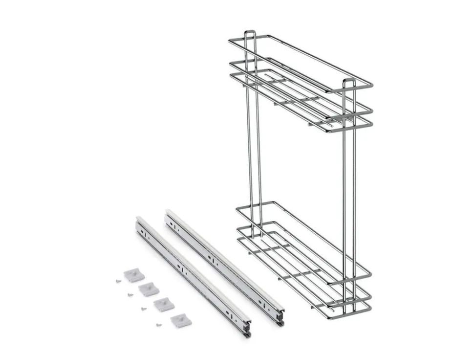 Portabottiglie estraibile con due cestelli SupraMax