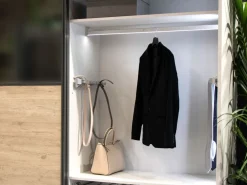 Porta cinture laterale estraibile Anodizzato opaco per armadi in Acciaio e Tecnoplastica