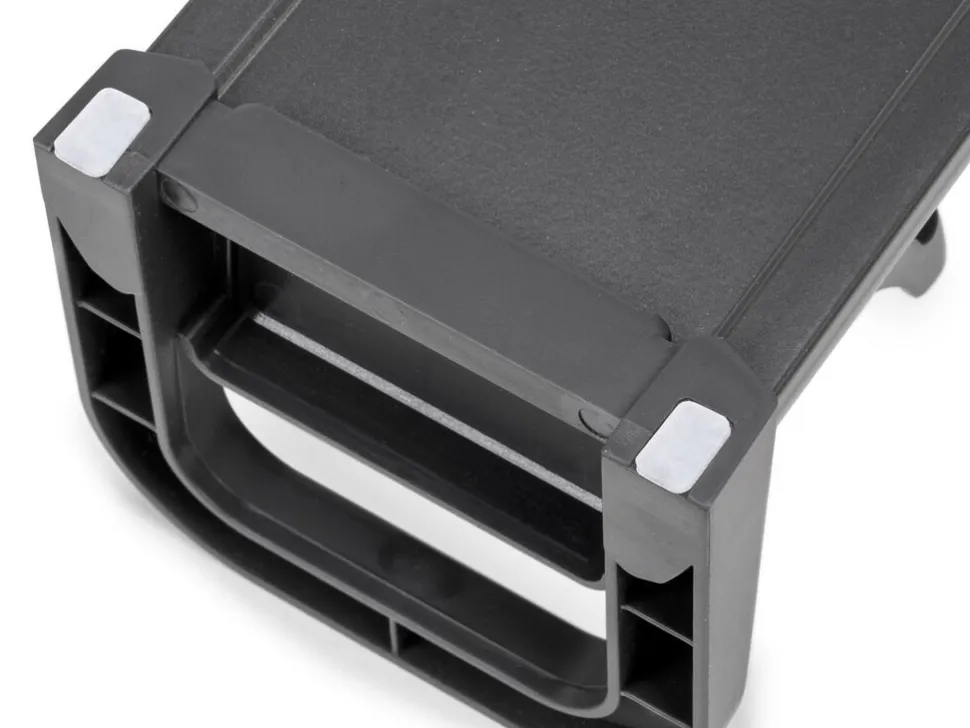 Portaciotole per cassetto Orderbox, 90x470 mm, Alluminio e Tecnoplastica, Grigio antracite