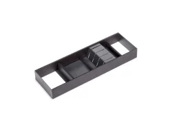 Portacoltelli per cassetto Orderbox, 150x470 mm, Acciaio e Legno, Grigio antracite