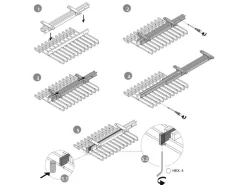 Porta pantaloni estraibile in Acciaio disponibile in 3 colori