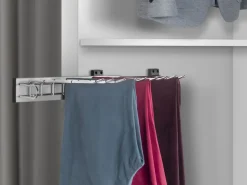 Porta pantaloni montaggio laterale per armadio finitura Cromato lucido