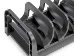 Portapiatti per cassetto Orderbox, 120x470 mm, Alluminio e Tecnoplastica, Grigio antracite