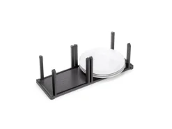 Portapiatti verticale per cassetto Orderbox, 159x468 mm, Alluminio e Tecnoplastica, Grigio antracite