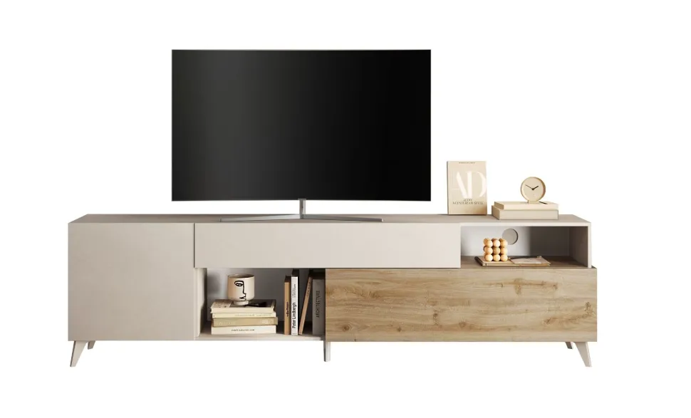 Porta Tv 2 ante e 1 cassetto linea Odessa L 240 disponibile in 4 colori