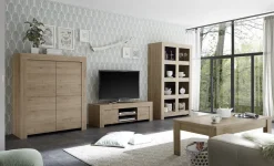 Porta Tv 2 ante linea Clear in Rovere Cadiz