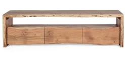 Porta Tv 3 cassetti Eneas in legno di acacia