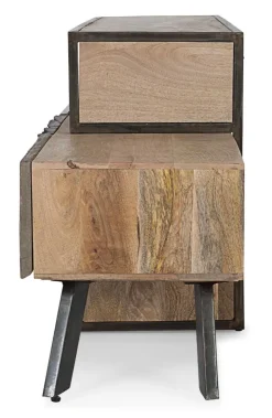 Porta Tv 3 cassetti Manchester in legno di mango
