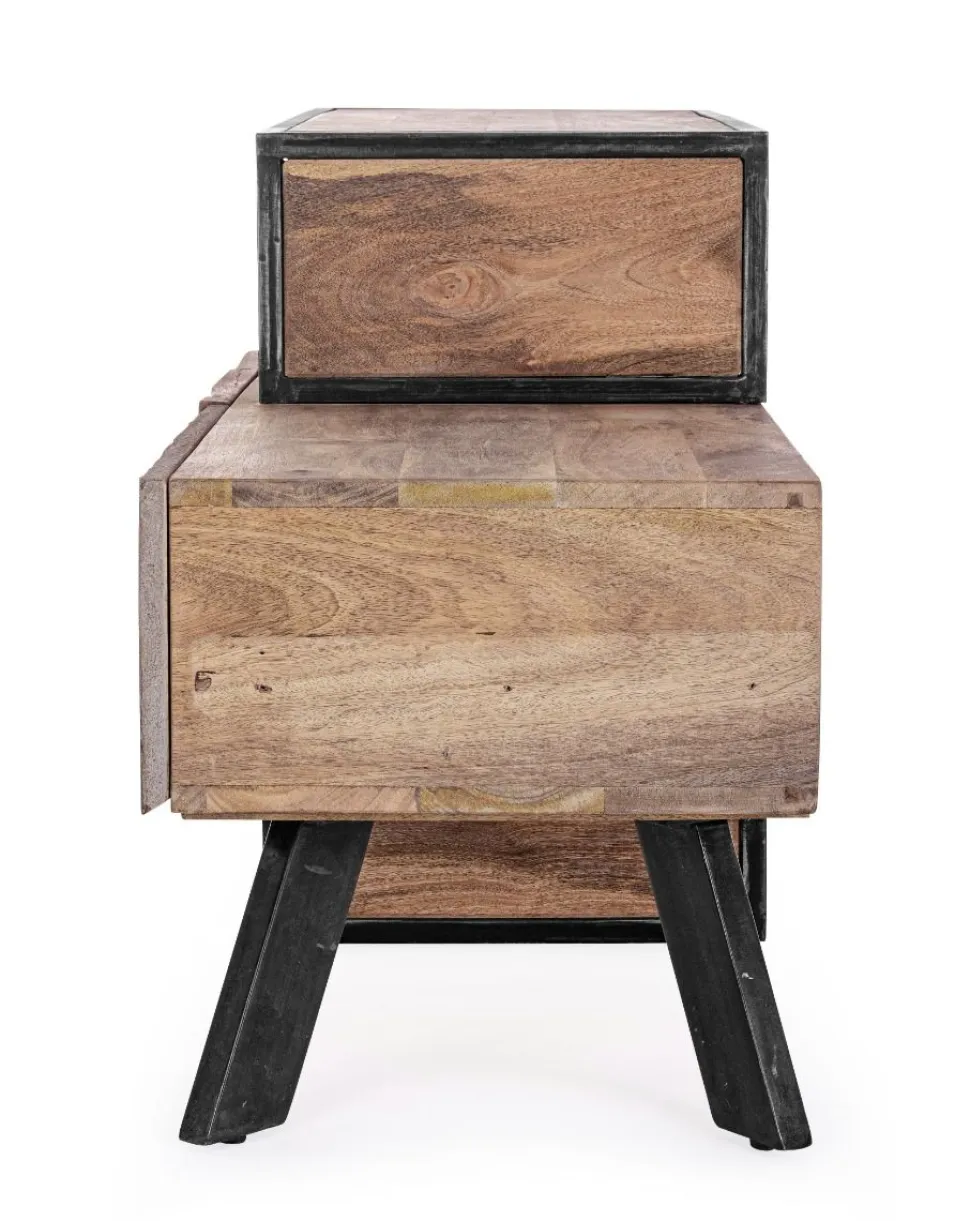 Porta Tv 2 cassetti Manchester in legno di mango