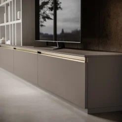Porta Tv cassettone con maniglia a gola in 29 colorazioni e 4 misure