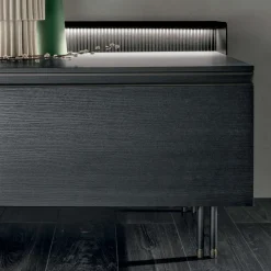 Porta tv 2 cassettoni con piedi in metallo Scenario linea Nais disponibile in 8 misure e vari colori