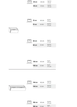 Porta tv componibile sospeso con anta o cassettone disponibile in 6 misure e 30 colori
