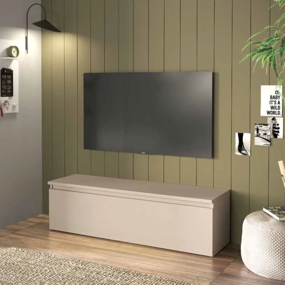 Porta Tv con cassettone e due vani interni