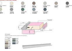 Porta tv con maniglia a gola e piedini in 20 colorazioni e 4 larghezze