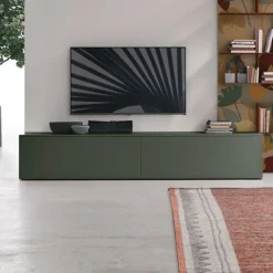 Porta tv moderno senza maniglia componibile con anta o cassettone disponibile in 6 misure e 30 colori