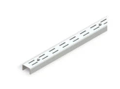 Profili per montaggio a parete a doppia scanalatura Jagmet con passo di 32 mm, lunghezza 951 mm in Acciaio Verniciato bianco
