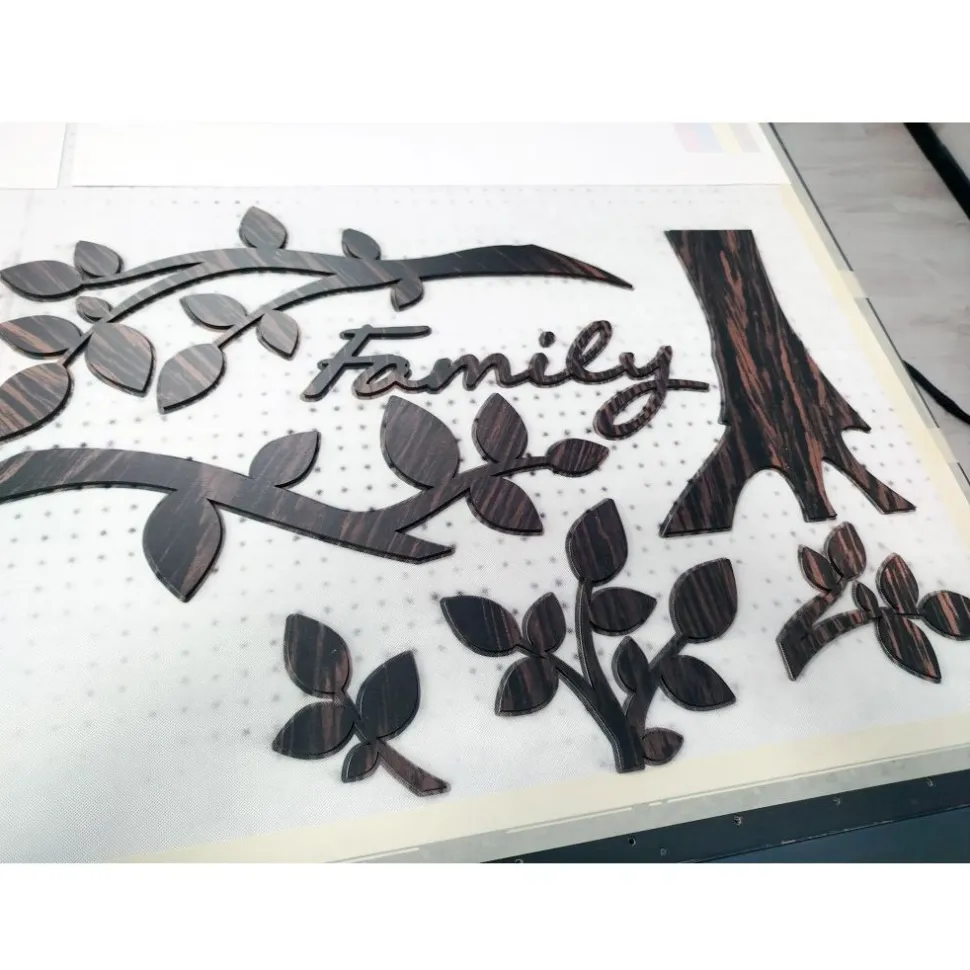 Quadro foto di Famiglia ALBERO della vita legno wenge