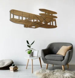 Quadro in legno dell'aereo dei Fratelli Wright