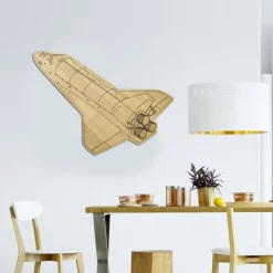 Quadro in legno space shuttle della NASA