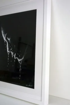Quadro su cornice in legno, Acqua e Volto di Leonardo Criolani