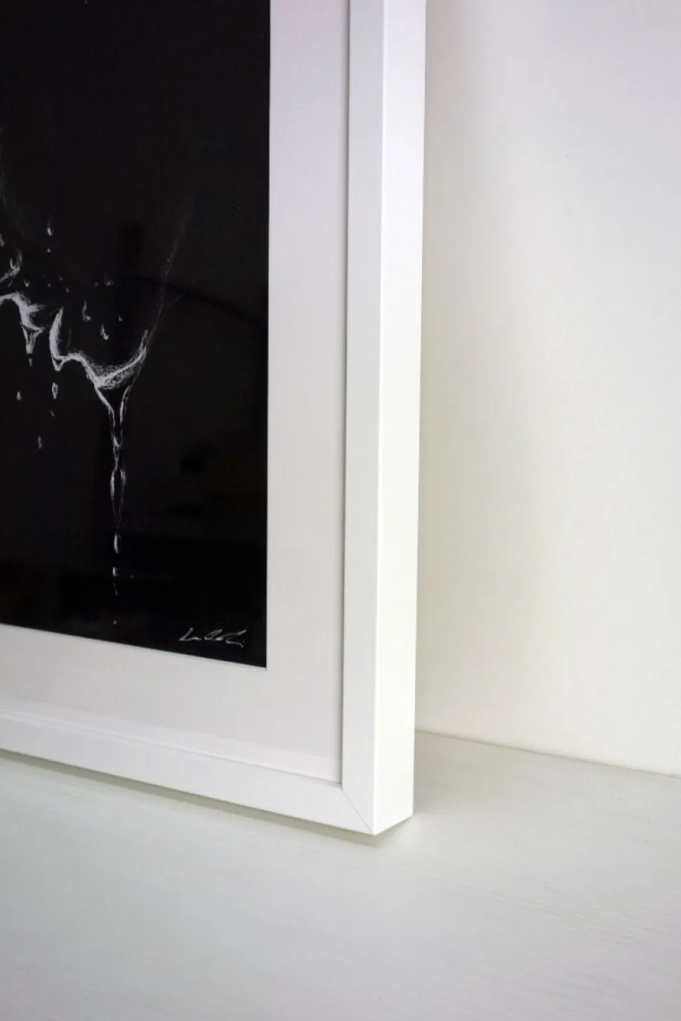 Quadro su cornice in legno, Acqua e Volto di Leonardo Criolani