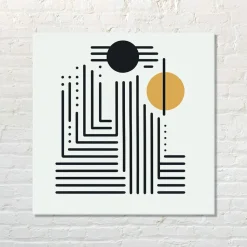 Quadro su pannello in Dibond Astratto geometrico 1