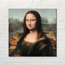 Quadro su pannello in Dibond La Gioconda, Leonardo Da Vinci