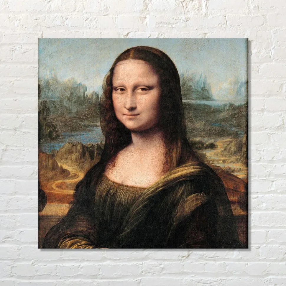 Quadro su pannello in Dibond La Gioconda, Leonardo Da Vinci