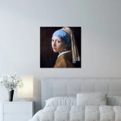 Quadro su pannello in Dibond Ragazza col turbante, Jan Vermeer