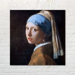 Quadro su pannello in Dibond Ragazza col turbante, Jan Vermeer